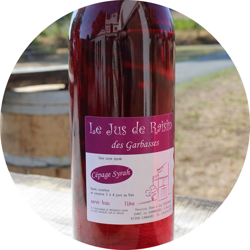 Jus de raisin 100% Syrah